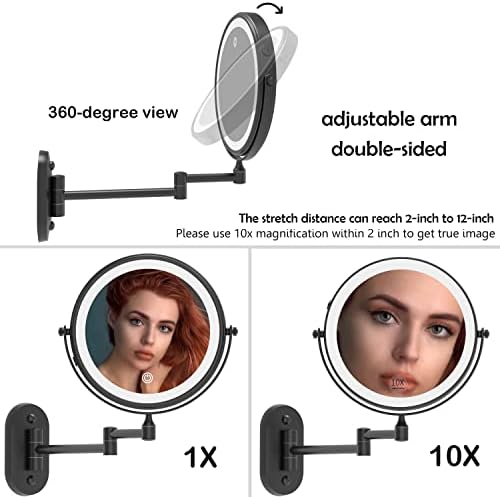 Ruacq Wall Mounted Makeup Mirror - Image 5
