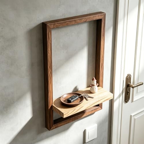 Vineland Rustic Wooden Wall Shelves - Image 6