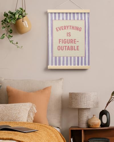 FGFK Everything Is Figureoutable Inspirational Wall Art Poster Hanger Frame - Image 5
