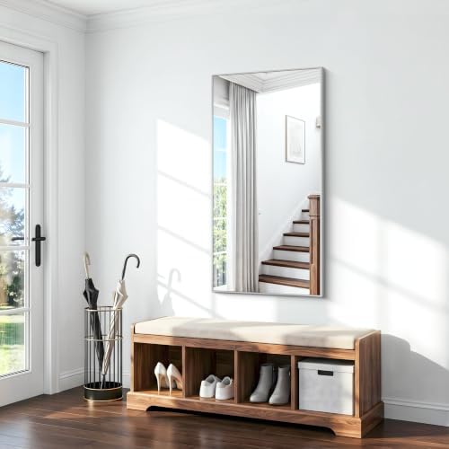 BONEWEI Silver Bathroom Mirror, 30x55 inch Wall Mirror - Image 3