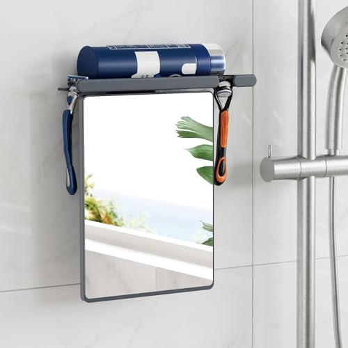 TAILI Shower Mirror Fogless for Shaving, Fogless Mirror Suction Wall Mounted by TAILI