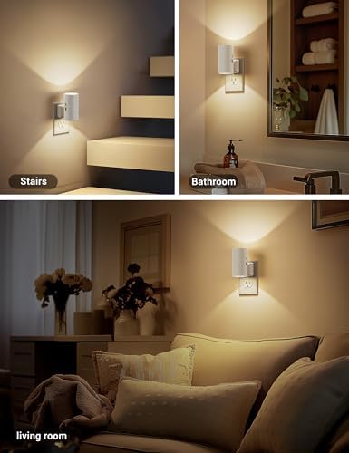 JandCase Night Lights Plug into Wall, Dimmable Night Light, Dusk to Dawn - Image 4