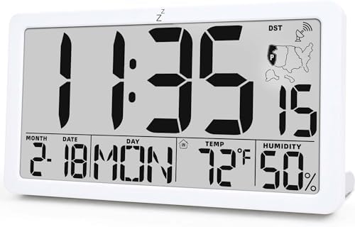 TXL Atomic Digital Wall Clock, Battery Operated by TXL