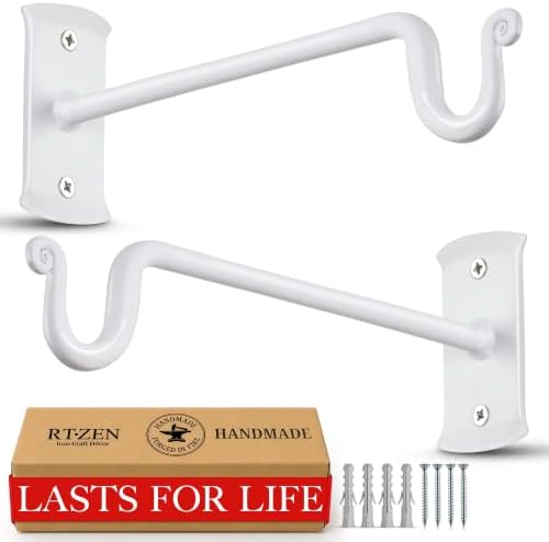 RTZEN Plant Hangers Outdoor or Indoor Heavy Duty Wall Bracket Hooks by RTZEN