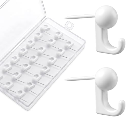 Jetec 30 Pcs Metal Push Pin Hangers Pin Wall Hook by Jetec