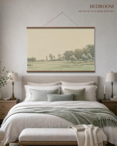 VIYYIEA Extra Large Canvas Wall Art, Vintage Landscape Scroll Print - Image 6