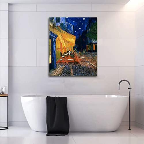 weiyiart Vincent Van Gogh Canvas Wall Art Cafe Terrace At Night Painting - Image 6