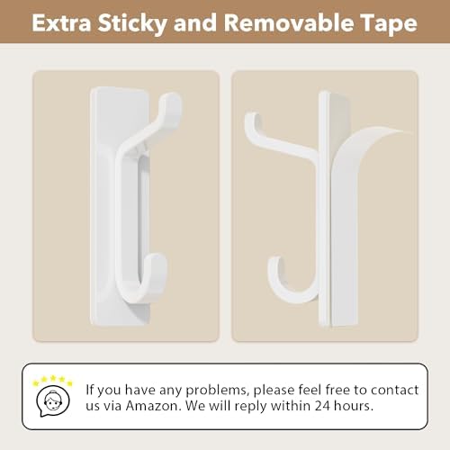 pickpiff 12 Pack Strong Stick-on Hooks 13LB - Image 3