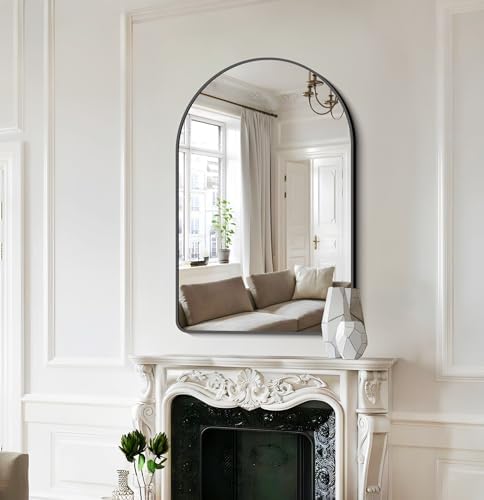 FORBATH Arched Bathroom Mirror 26x38 Inch, Bathroom Mirror Wall Mounted Modern - Image 3