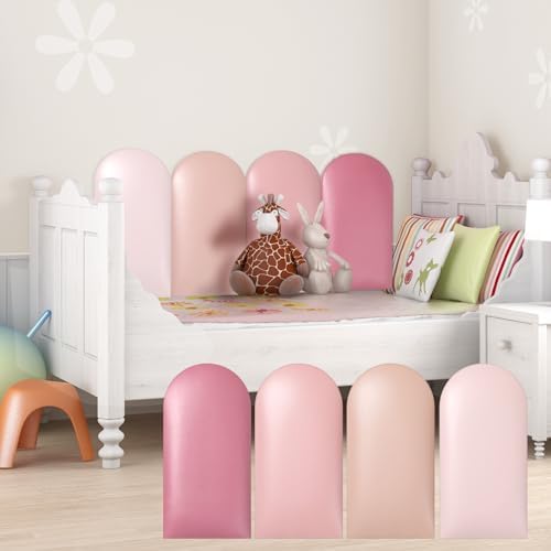 Jetec 4 Pcs Kids Wall Padding Panels, 1.18 Inch Thick Foam Wall Protector by Jetec