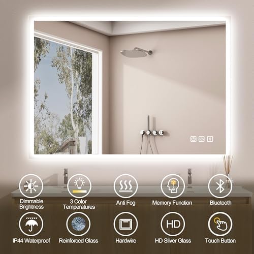 SBAGNO 36''x28'' LED Bathroom Mirror - Image 5