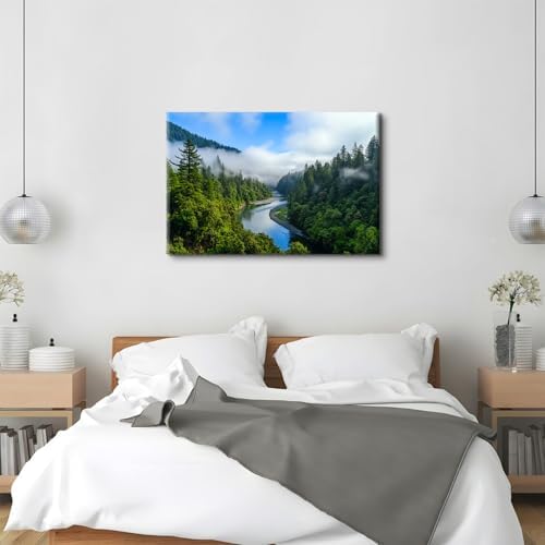 Mountain Forest Wall Art Large Wall Decor - Image 2