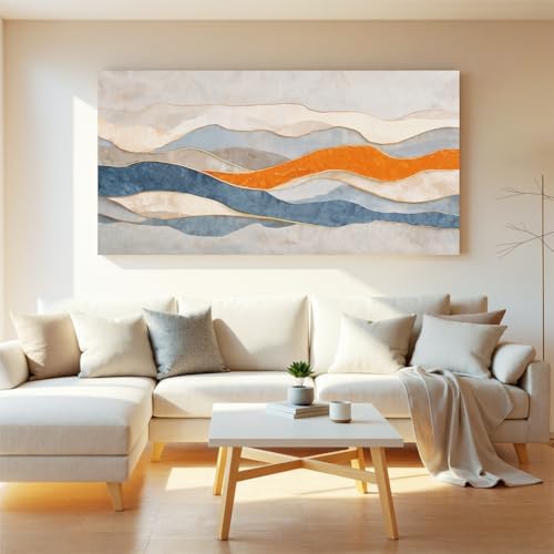 Abstract Canvas Wall Art Decor Print Stripe - Image 3