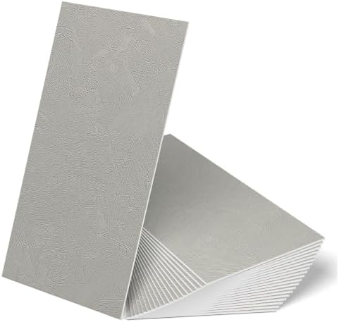 WADILE Peel and Stick Concrete Wall Panels, 11.8" x 23.6" PVC Faux Cement Wall by WADILE