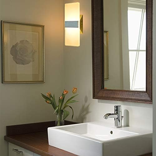 ChangM Modern Wall Sconce 12W, LED Wall Sconce Set of 2 Warm White - Image 3