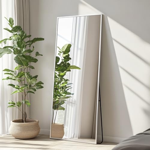 Sunniry Standing Mirror Full Length, 56x18 inch Silver Floor Length Mirror - Image 5