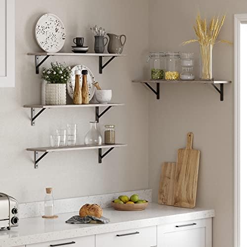 DINZI LVJ Wall Shelves, 23.6" Long Floating Shelves - Image 2