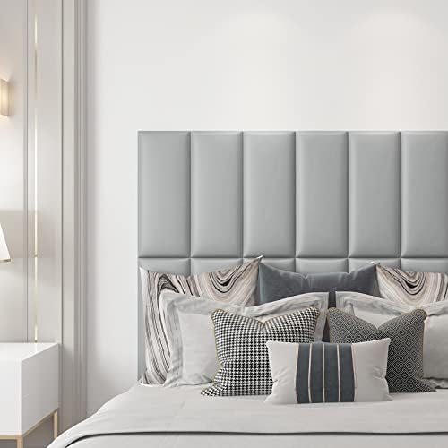 Art3d 12-Pack Peel and Stick Upholstered Headboard, 9.84 x 23.62 in - Image 3