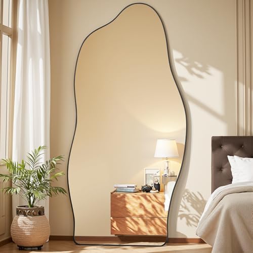 Antok Irregular Full Length Mirror, Standing Hanging Leaning Irregular Mirrors - Image 2