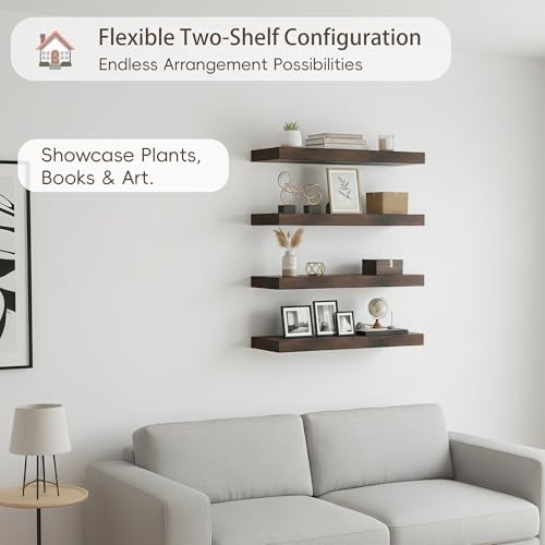 Lufia Floating Wall Shelves, MDF - Image 5