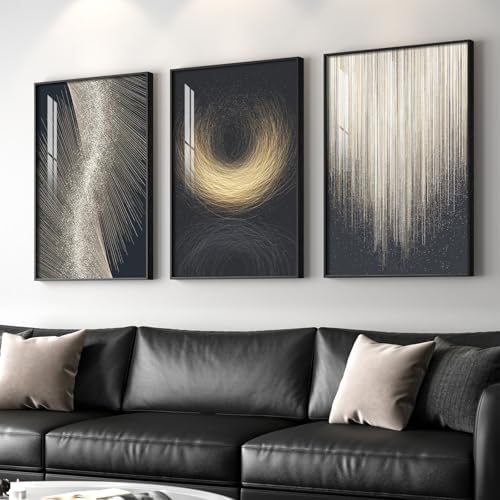 Large Framed Modern Abstract Wall Art - Image 2