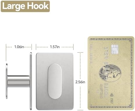 pickpiff Adhesive Towel Hooks: 20LB Extra Strong Wall Hanger - Image 3