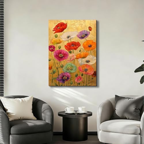ZERILYN Ship Next Day Botanical Flower Canvas Art Modern Floral Wall Decor - Image 7
