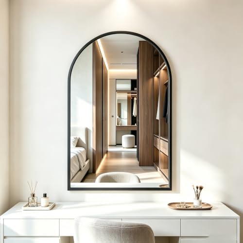 DUMOS 26"x38" Arched Wall Mirror, Bathroom Mirrors by DumosLifestyle
