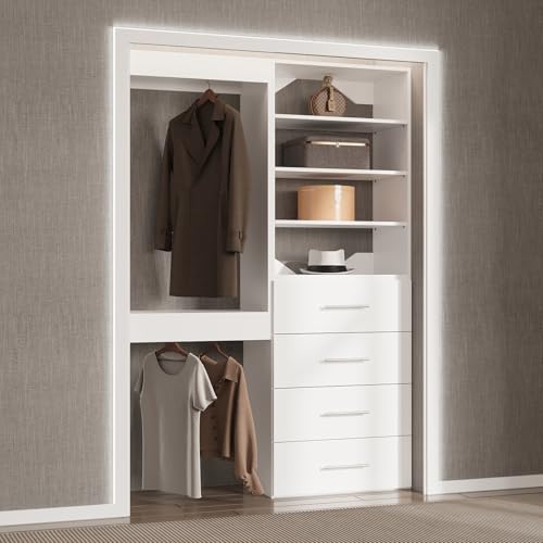 Modular Closet, Wood Tower Storage - Image 3