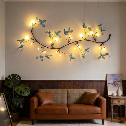 Blue Butterfly LED Tree Branch Lights - Image 3
