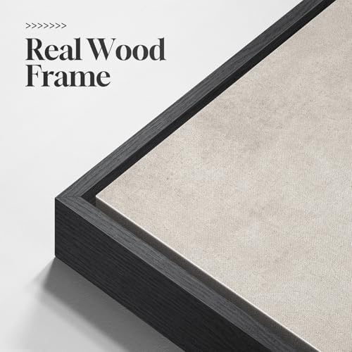 Large Framed Neutral Black Beige Abstract Wall Art Decor Set of 2, 20x30 In - Image 5