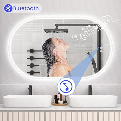 STARLEAD 24"x36" Oval LED Bathroom Mirror - Image 3