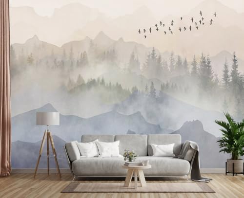 Toolhom Forest Peel and Stick Mural Bird Mountain Woodland - Image 3