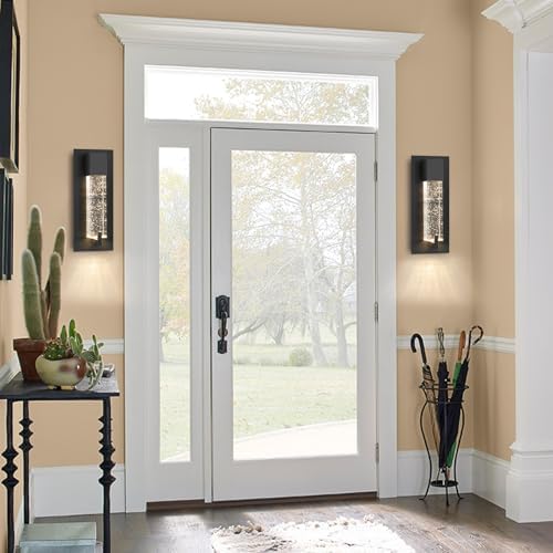WOSHITU LED Wall Sconce Light: 11 Inch Black Modern Sconces Wall Lighting 3000K - Image 5