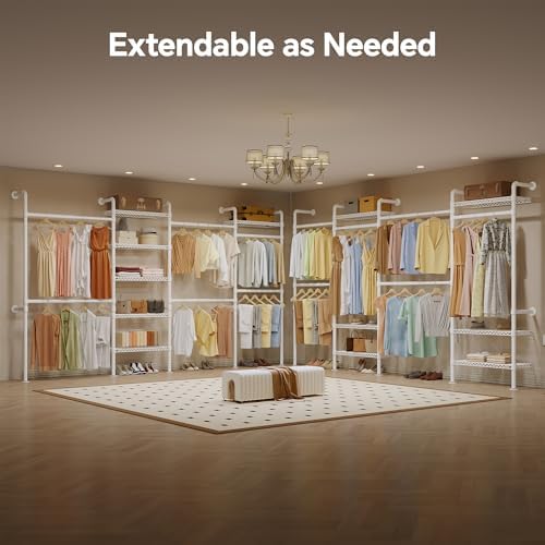 Higeego W4 Wall Mounted Clothes Rack, Industrial Pipe Clothing Rack - Image 3