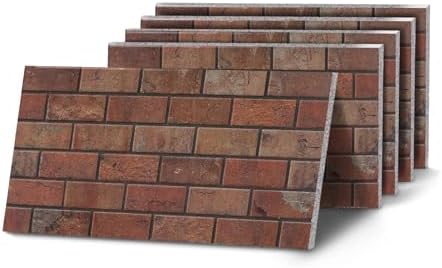K&B Panels 3D Wall Panels, Classic Brick Effect Styrofoam Wall Panelling Kit by Unknown