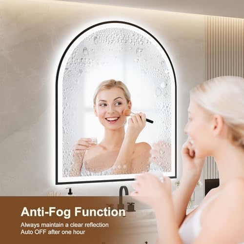 30"x36" Arched LED Lighted Bathroom Mirror - Image 3