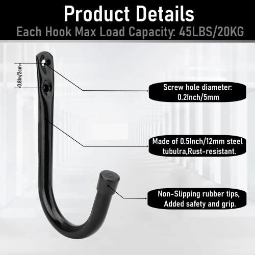 Garage Hook, 3.5Inch Heavy Duty Storage J Hanger - Image 5