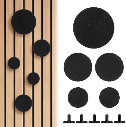 Fumete 5 Pack Black Acoustic Panel Wall Hooks Holder No-Drill Groove Walls by Fumete