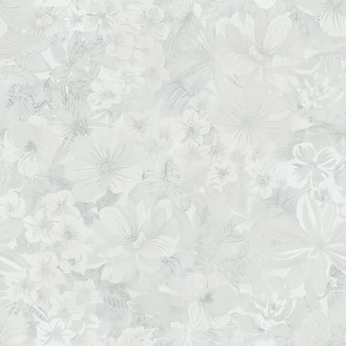 Heroad Grey Peel and Stick Wallpaper Floral Contact Paper Vintage Wall Paper by HeroadBrand