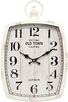 Menterry Large Retro Rectangle Wall Clock by Menterry