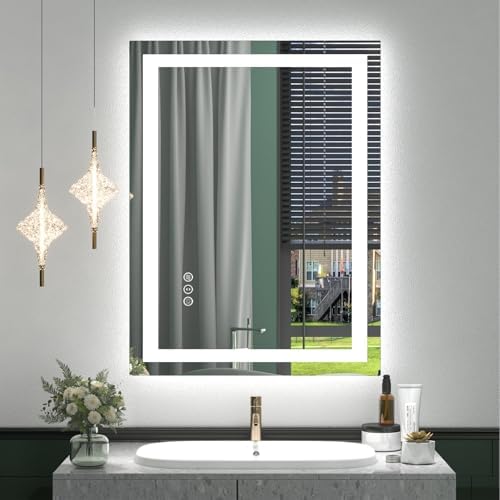 24x32 LED Lighted Bathroom Mirror by ODDSANMirrors