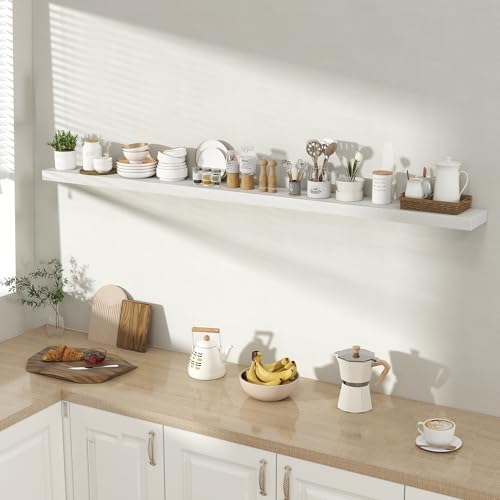 Acovy 72 Inch Floating Shelves for Wall 1 Pack, Wall Mounted Floating Shelf - Image 2