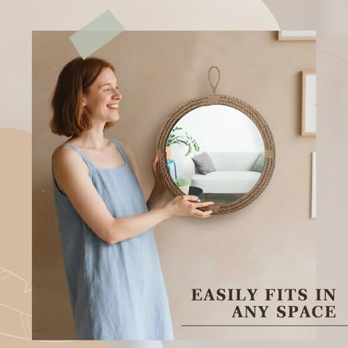 Vercraft Nautical Mirror 24" for Living Room Bedroom Bathroom Entryway - Image 5