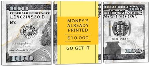 Inspirational Money Wall Art 100 Dollar Bill Wall Art Money Wall Art Decor by YatsenBridge