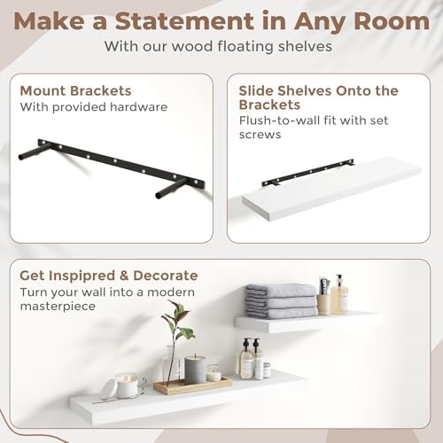 12 Inch Floating Shelves for Wall - Image 6