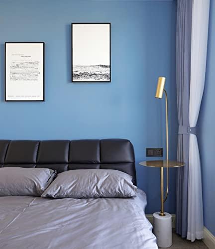 Ismoon 15.7"X118"Blue Contact Paper Matte Blue Wallpaper Peel and Stick - Image 2