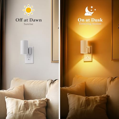 JandCase Amber Night Lights Plug into Wall, Dimmable Night Light Plug in - Image 3