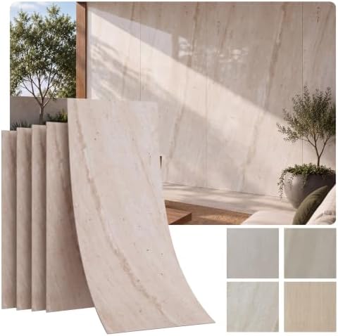Sand Stone Brushed Flexible Clay Stone 4'x8' Wall Panel, 64 Sqft by DecorativeCeilingTiles