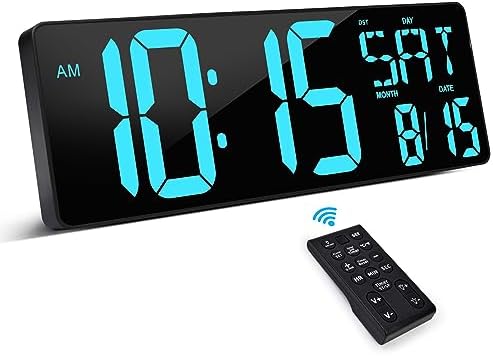 XREXS 17.2 Inch Large Digital Wall Clock by XREXS